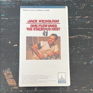 Jack Nicholson One Flew Over the Cuckoo’s Nest Original 1975 VHS Thorn EMI Video